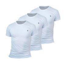 Kit 3 Camiseta Masculina Camisas 100% Algodão Premium Slim Basicas MP