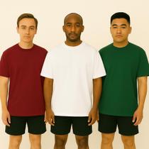 Kit 3 Camiseta Oversized Camisa Manga Longa Masculina Lisa Diversas cores Kit 3 Camiseta Oversized Camisa Manga Longa Masculina Lisa Diversas cores