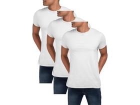 Kit 3 Camiseta Para Sublimação Camisa Malha Blusa Atacado Branca Kit 3 Camiseta Para Sublimação Camisa Malha Blusa Atacado Branca