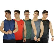 Kit 3 Camiseta Regata Masculina Academia Dry Fit Premium - PRINCESS CLOTHING