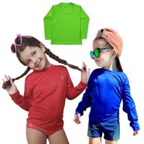 KIT 3 Camiseta Térmica Infantil Proteção Solar Uv50+ Praia KIT 3 Camiseta Térmica Infantil Proteção Solar Uv50+ Praia