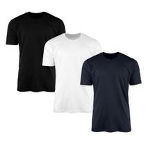Kit 3 Camisetas AMGK Masculina Lisa Básica 100% Algodão Kit 3 Camisetas AMGK Masculina Lisa Básica 100% Algodão