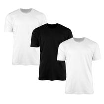 Kit 3 Camisetas AMGK Masculina Lisa Básica 100% Algodão