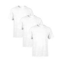 Kit 3 Camisetas AMGK Masculina Lisa Premium 100% Algodão
