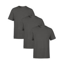 Kit 3 Camisetas AMGK Masculina Lisa Premium 100% Algodão Kit 3 Camisetas AMGK Masculina Lisa Premium 100% Algodão