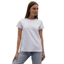 Kit 3 Camisetas Básica Branca manga Baby Look de Algodão