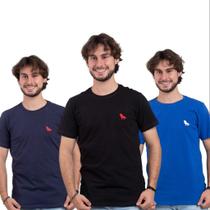 Kit 3 camisetas basica gola careca super oferta Kit 3 camisetas basica gola careca super oferta
