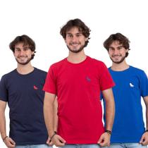 Kit 3 camisetas basica gola careca super oferta - Estilo Rei