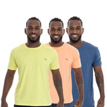 Kit 3 Camisetas Básica Masc. Algodão Yatch Master KIT100001B