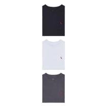 Kit 3 Camisetas Básicas Brasa Pica Pau Bordado Kit 3 Camisetas Básicas Brasa Pica Pau Bordado