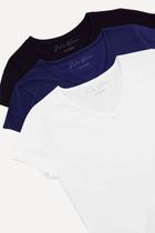 Kit 3 Camisetas Básicas Feminina Polo Wear Sortido Kit 3 Camisetas Básicas Feminina Polo Wear Sortido