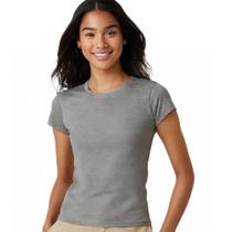 Kit 3 Camisetas Básicas Femininas Baby Look Lisa Malha Fria PV T-shirt Confortável e Estilosa