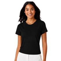 Kit 3 Camisetas Básicas Femininas Baby Look Lisa Malha Fria PV T-shirt Confortável e Estilosa - VALENTINA CONFECÇOES