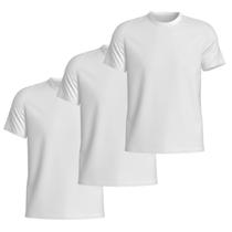 Kit 3 Camisetas Basicas Gola Redonda Lisa Camisa Masculina de Algodão