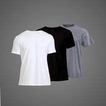 Kit 3 Camisetas Básicas Masculinas 100 Algodão Direto da Fabrica