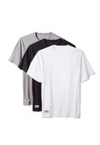 Kit 3 Camisetas Boliva 100% Algodão Masculina Branca Preta e Cinza Mescla
