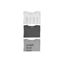 Kit 3 Camisetas Brasa Carros E Nao Fui Eu Reserva Mini