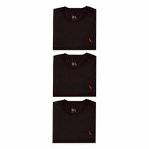 Kit 3 Camisetas Brasa Pica Pau Bordado Reserva