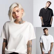 Kit 3 Camisetas Camisa Blusa Masculina Lisa Basica Oversized Streetwear Cor Preta,Branca,Offwhite. Kit 3 Camisetas Camisa Blusa Masculina Lisa Basica Oversized Streetwear Cor Preta,Branca,Offwhite.