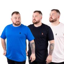Kit 3 Camisetas Camisas Blusas Plus Size G1 G2 G3 Flero
