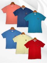 Kit 3 Camisetas Casual Básicas com Bordado Infantil Envio Multicolorido Kit 3 Camisetas Casual Básicas com Bordado Infantil Envio Multicolorido