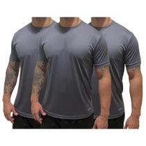 Kit 3 Camisetas Dry Fit Lisa Masculina Esporte Casual Caimento perfeito - TRV Diversas Cores Kit 3 Camisetas Dry Fit Lisa Masculina Esporte Casual Caimento perfeito - TRV Diversas Cores