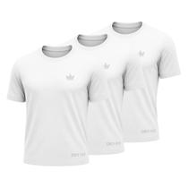 Kit 3 Camisetas Dry Fit Masculina Treino Academia Corrida Ciclismo Beach Tenis UV Rei do Esporte
