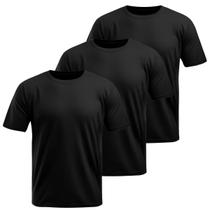 Kit 3 Camisetas Dry Leve UV Básica Lisa Treino Academia Passeio Esportivo