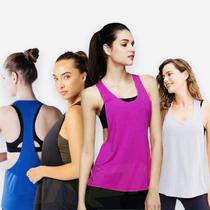 Kit 3 Camisetas Femininas Fitness Academia Regatas Blusinhas Dry Fit 62