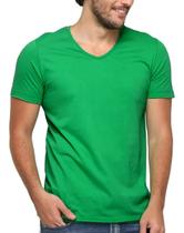 Kit 3 Camisetas Gola V Masculina Básica Lisa Algodão Blusa