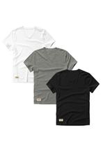 Kit 3 Camisetas Gola V Masculina Básicas Di Nuevo 100% Algodão 30.1