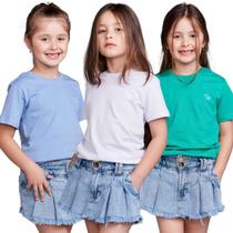 Kit 3 Camisetas Infantil Básica