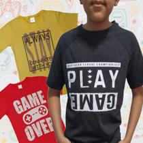 Kit 3 Camisetas Juvenil Menino Kit 3 Camisetas Juvenil Menino