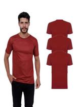 Kit 3 Camisetas Lisas Básicas Manga Curta 100% Poliester