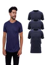 Kit 3 Camisetas Lisas Básicas Manga Curta 100% Poliester