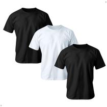 Kit 3 Camisetas Masculina 100% Algodão Básica Premium 30.1 Kit 3 Camisetas Masculina 100% Algodão Básica Premium 30.1