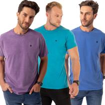 Kit 3 Camisetas Masculina Algodão Estonada Premium Casual