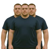 Kit 3 Camisetas Masculina Básica Dry Fit Lisa Tradicional