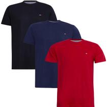 Kit 3 Camisetas Masculina Básicas Casual França Tecido Algodão Premium