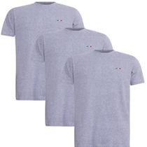 Kit 3 Camisetas Masculina Básicas Casual Itália Tecido Algodão Premium