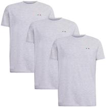 Kit 3 Camisetas Masculina Básicas Casual Itália Tecido Algodão Premium