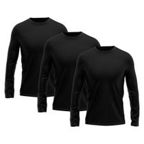 Kit 3 Camisetas Masculina Proteção UV Solar Camisa Térmica Dry Fit Praia Ciclismo Bike Esporte - Rony Versatil