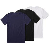 kit 3 Camisetas Masculinas Algodão Básica Polo Wear
