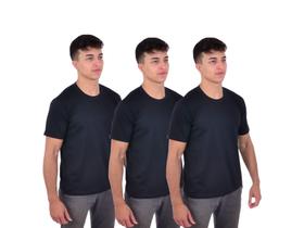 Kit 3 camisetas masculinas básicas algodão