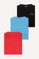 Kit 3 Camisetas Masculinas Básicas Algodão Polo Wear Sortido