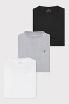 Kit 3 Camisetas Masculinas Básicas Algodão Polo Wear Sortido