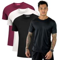 Kit 3 Camisetas Masculinas Dry Fit Academia Anti Suor Basica Lisa Corrida