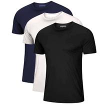 Kit 3 Camisetas Masculinas Dry Fit Academia Roupa de Treino Gola Redonda Manga Curta