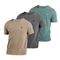 Kit 3 camisetas Masculinas Estonadas Algodão Top