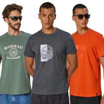Kit 3 Camisetas Masculinas Mormaii Algodão Estampadas